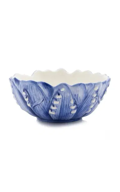 Moda Domus Set-of-Six Lily Of The Valley Ceramic Cereal Bowls - Green | Thumbnail 8