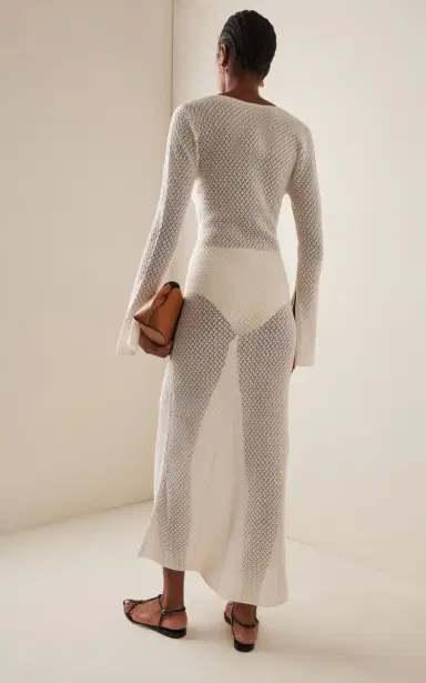 The Garment Tanzania Pointelle-Knit Organic Cotton Maxi Dress | Thumbnail 4 The Garment Tanzania Pointelle-Knit Organic Cotton Maxi Dress | Thumbnail 4
