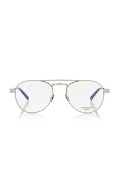 Saint Laurent Aviator-Frame Metal Glasses | Thumbnail 5 Saint Laurent Aviator-Frame Metal Glasses | Thumbnail 5