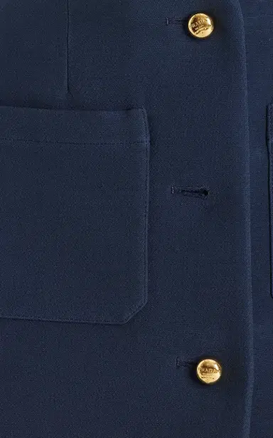 Prada Buttoned Wool-Silk Twill Mini Skirt | Thumbnail 5 Prada Buttoned Wool-Silk Twill Mini Skirt | Thumbnail 5