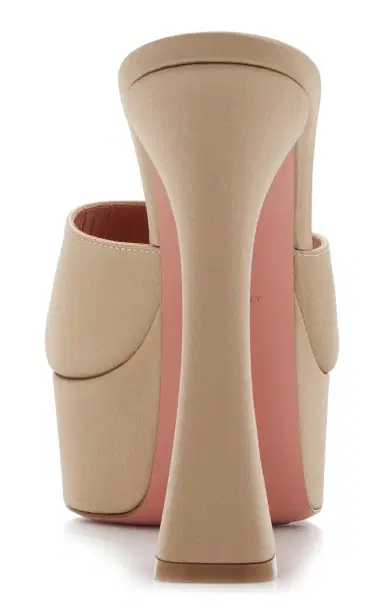 Amina Muaddi Dalida Satin Platform Mules | Thumbnail 5 Amina Muaddi Dalida Satin Platform Mules | Thumbnail 5