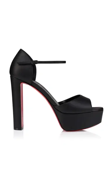 Christian Louboutin Sandaloo 130mm Leather Platform Sandals | Thumbnail 1
