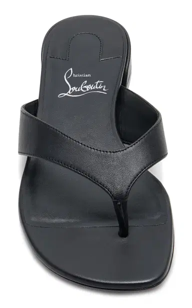Christian Louboutin Sweet Janetonga Leather Thong Sandals | Thumbnail 3