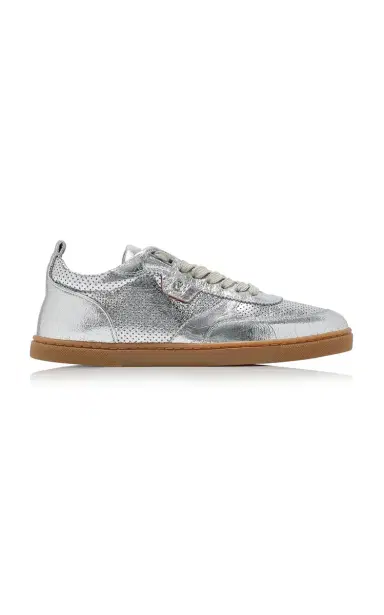 Christian Louboutin Tutti Rui Metallic Leather Sneakers | Thumbnail 1 Christian Louboutin Tutti Rui Metallic Leather Sneakers | Thumbnail 1