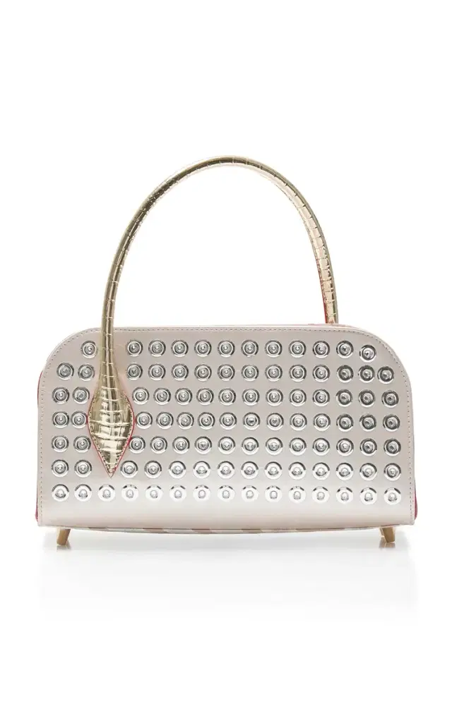 Christian Louboutin Eloise Studded Leather Baguette Bag