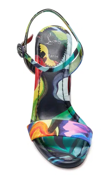 Christian Louboutin Miss Jane 85mm Printed Satin Sandals | Thumbnail 3 Christian Louboutin Miss Jane 85mm Printed Satin Sandals | Thumbnail 3