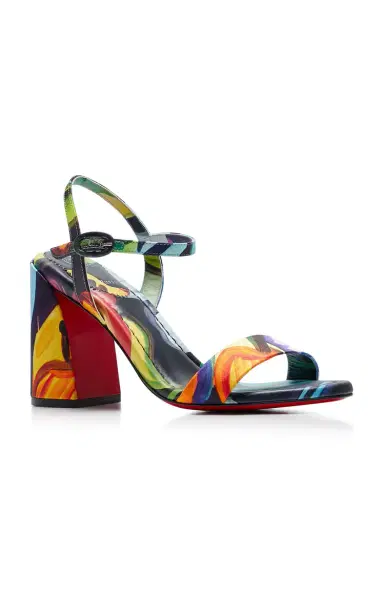 Christian Louboutin Miss Jane 85mm Printed Satin Sandals | Thumbnail 5 Christian Louboutin Miss Jane 85mm Printed Satin Sandals | Thumbnail 5