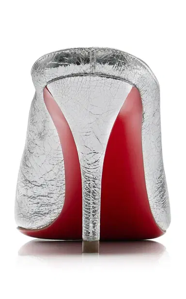 Christian Louboutin Miss Z 80mm Metallic Leather Mules | Thumbnail 4 Christian Louboutin Miss Z 80mm Metallic Leather Mules | Thumbnail 4