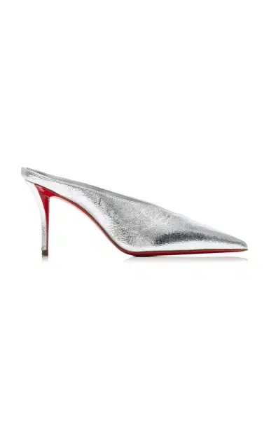 Christian Louboutin Miss Z 80mm Metallic Leather Mules | Thumbnail 6 Christian Louboutin Miss Z 80mm Metallic Leather Mules | Thumbnail 6