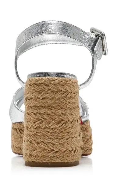 Christian Louboutin Calakala 85mm Metallic Leather Sandals | Thumbnail 4