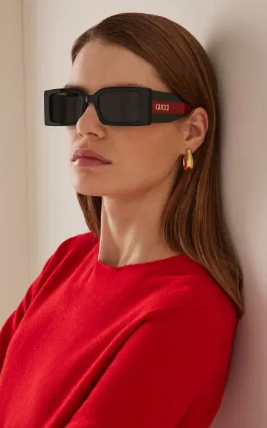 Gucci Square-Frame Acetate Sunglasses | Thumbnail 3