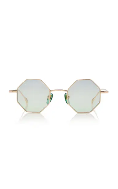 Gucci Octagon-Frame Metal Sunglasses | Thumbnail 4