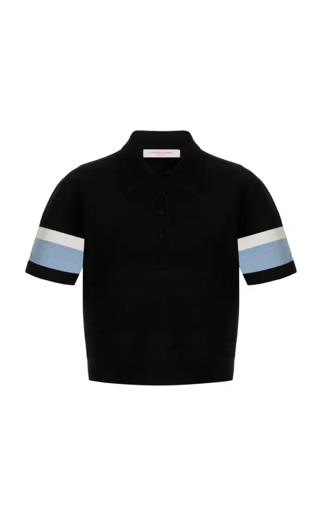 Carolina Herrera Knit Polo Top