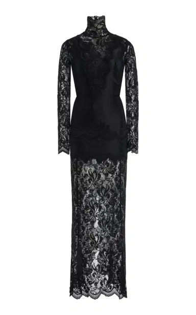 Rabanne Lace Jersey Maxi Dress | Thumbnail 1