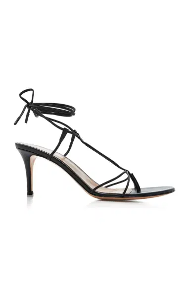Gianvito Rossi Lace-Up Leather Sandals | Thumbnail 1 Gianvito Rossi Lace-Up Leather Sandals | Thumbnail 1