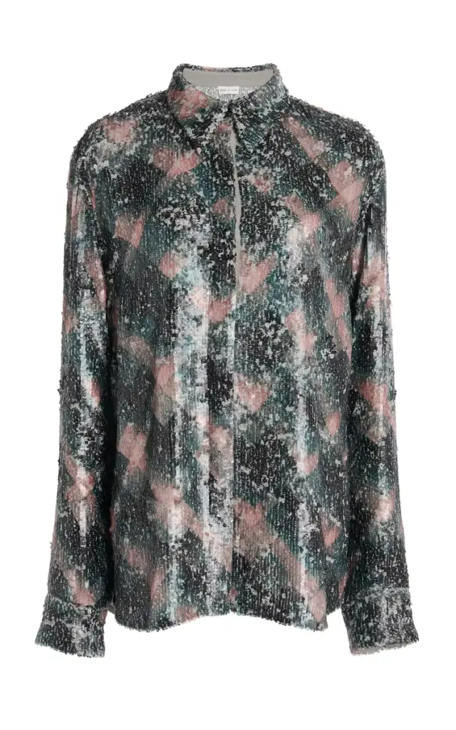 Dries Van Noten Chowy Sequinned Shirt