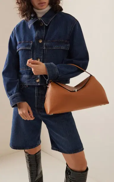 TOTEME T-Lock Leather Top Handle Bag | Thumbnail 3