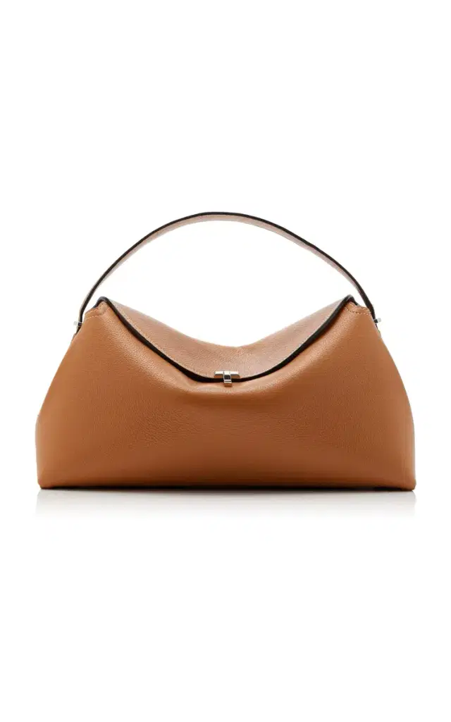 Toteme T-Lock Leather Top Handle Bag