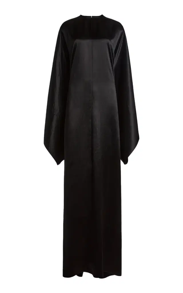 Satin Maxi Caftan Dress