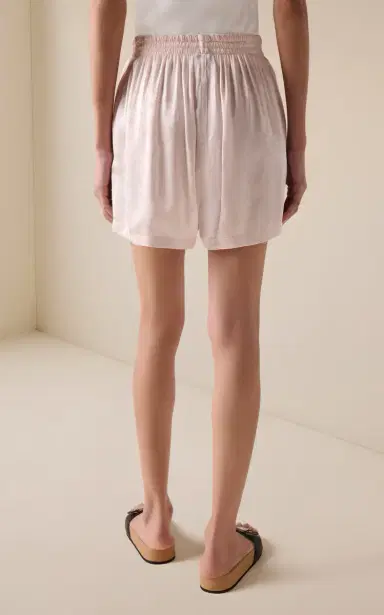 Balenciaga Logo-Jacquard Silk Boxer Shorts | Thumbnail 4 Balenciaga Logo-Jacquard Silk Boxer Shorts | Thumbnail 4
