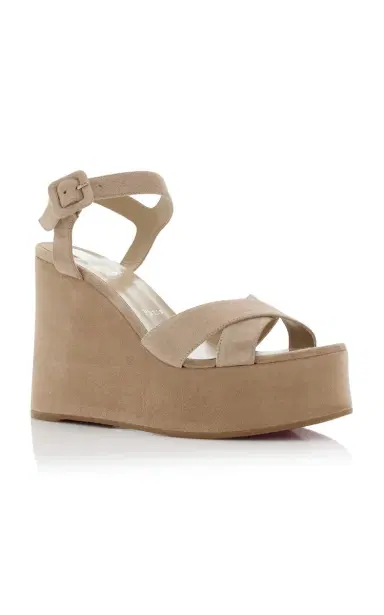 Christian Louboutin Supramariza 130mm Suede Platform Wedge Sandals | Thumbnail 4 Christian Louboutin Supramariza 130mm Suede Platform Wedge Sandals | Thumbnail 4