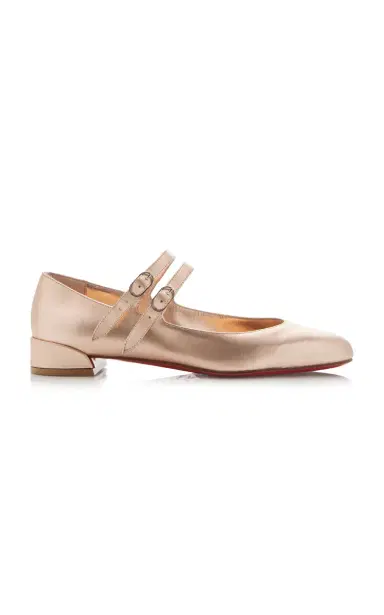 Christian Louboutin Sweet Jane Metallic-Leather Flats | Thumbnail 7 Christian Louboutin Sweet Jane Metallic-Leather Flats | Thumbnail 7