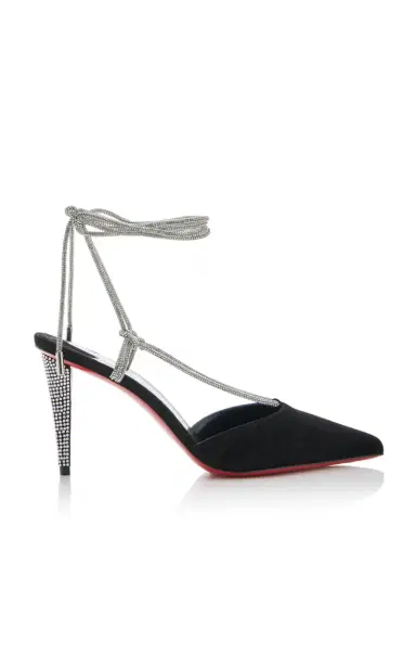 Christian Louboutin Astrid 85mm Crystal-Embellished Suede Pumps | Thumbnail 6 Christian Louboutin Astrid 85mm Crystal-Embellished Suede Pumps | Thumbnail 6