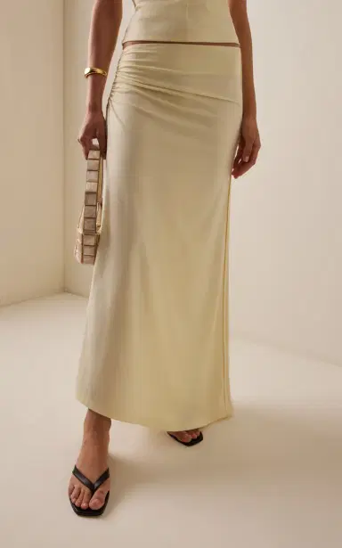 Significant Other Exclusive Shelby Ruched Jersey Asymmetric Maxi Skirt | Thumbnail 3 Significant Other Exclusive Shelby Ruched Jersey Asymmetric Maxi Skirt | Thumbnail 3