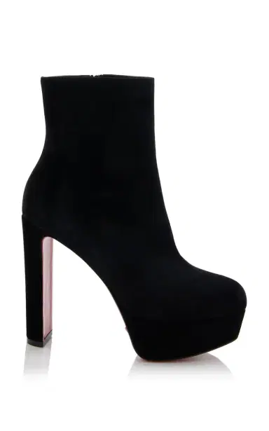 Christian Louboutin Loo 130mm Veau Velours Ankle Boots | Thumbnail 1 Christian Louboutin Loo 130mm Veau Velours Ankle Boots | Thumbnail 1