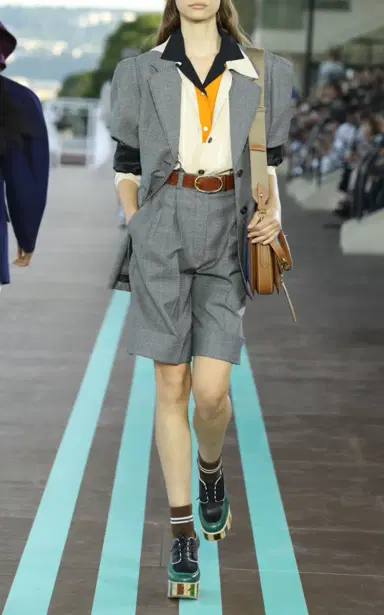 Miu Miu Cuffed Knee-Length Shorts | Thumbnail 6