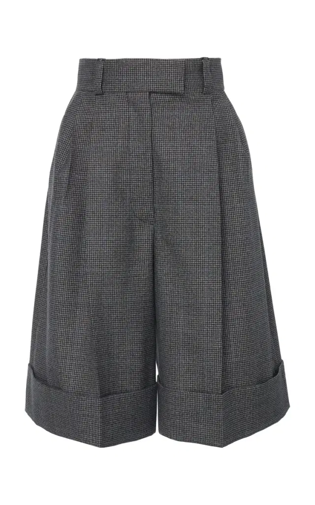 Cuffed Knee-Length Shorts