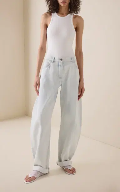 Alaïa Ribbed Cotton-Blend Bodysuit | Thumbnail 2