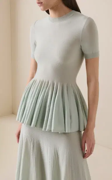ALAÏA Wool Peplum Top | Thumbnail 2 ALAÏA Wool Peplum Top | Thumbnail 2