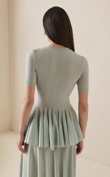 ALAÏA Wool Peplum Top | Thumbnail 4 ALAÏA Wool Peplum Top | Thumbnail 4