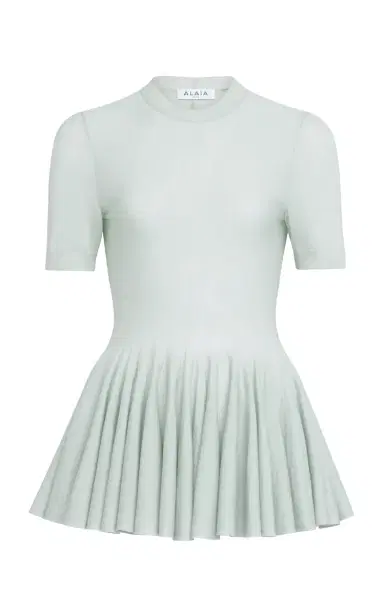ALAÏA Wool Peplum Top | Thumbnail 1 ALAÏA Wool Peplum Top | Thumbnail 1