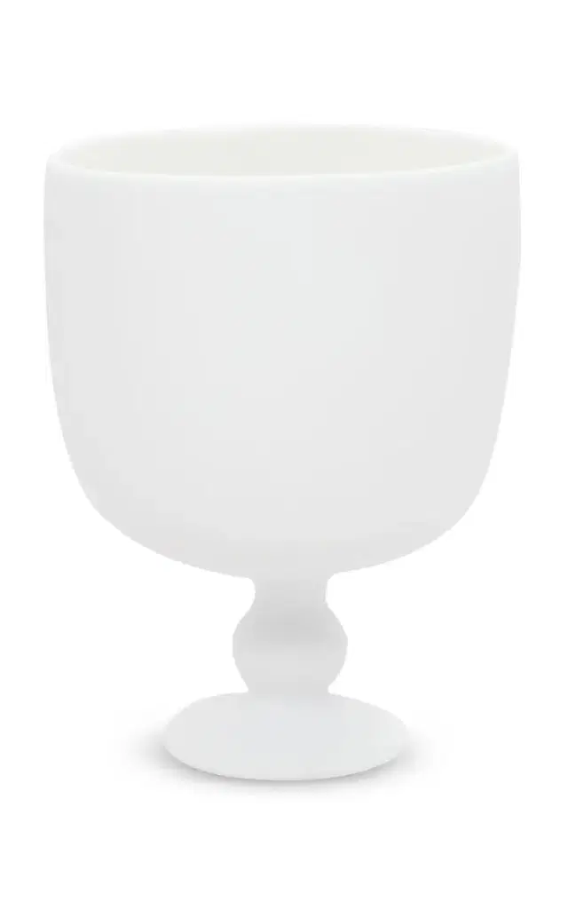 Pedestal Resin Champagne Bucket - White