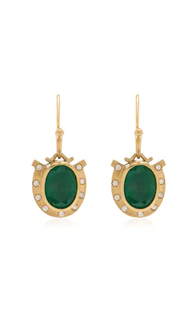 Annette Ferdinandsen Emerald Paloma Earrings | Thumbnail 1