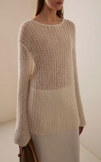 Khaite Elowen Knit Cotton Sweater | Thumbnail 3