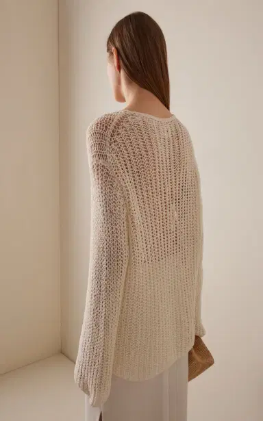 Khaite Elowen Knit Cotton Sweater | Thumbnail 4