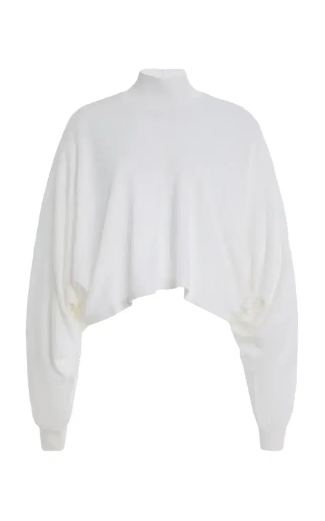 ALAÏA Batwing Linen Top