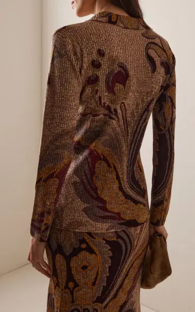 Etro Paisley-Jacquard Wool Cardigan | Thumbnail 5