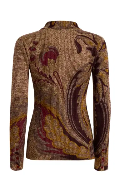 Etro Paisley-Jacquard Wool Cardigan | Thumbnail 6