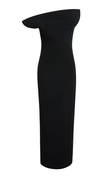 Khaite Cato Draped Double-Faced Crepe Maxi Dress | Thumbnail 1