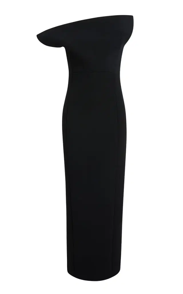 Khaite Cato Draped Double-Faced Crepe Maxi Dress