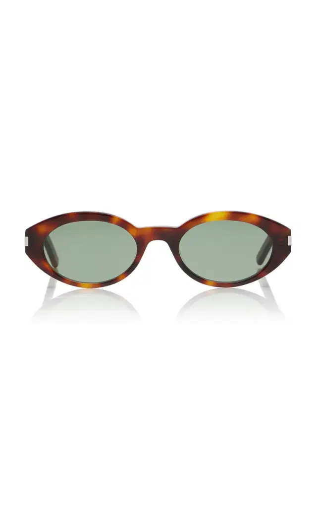 Saint Laurent Round-Frame Acetate Sunglasses