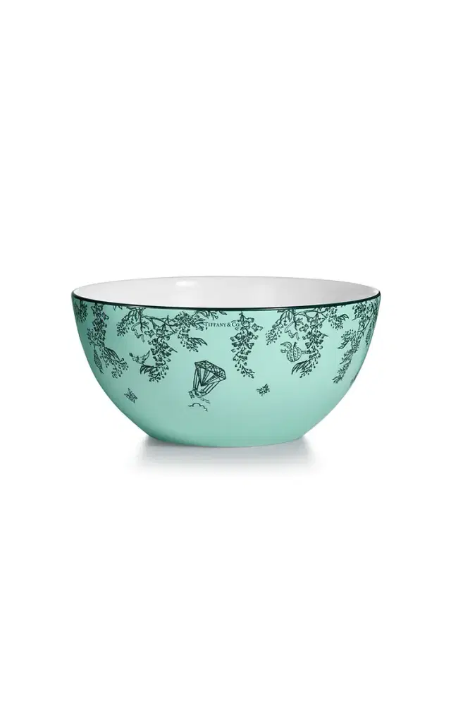 Exclusive Toile Bone China Cereal Bowl - Blue