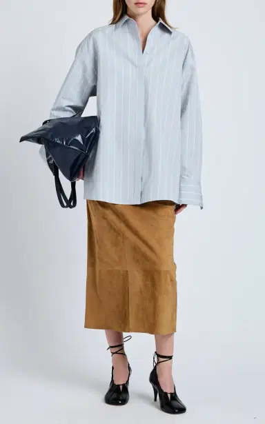 Proenza Schouler Nadia Suede Maxi Skirt | Thumbnail 5