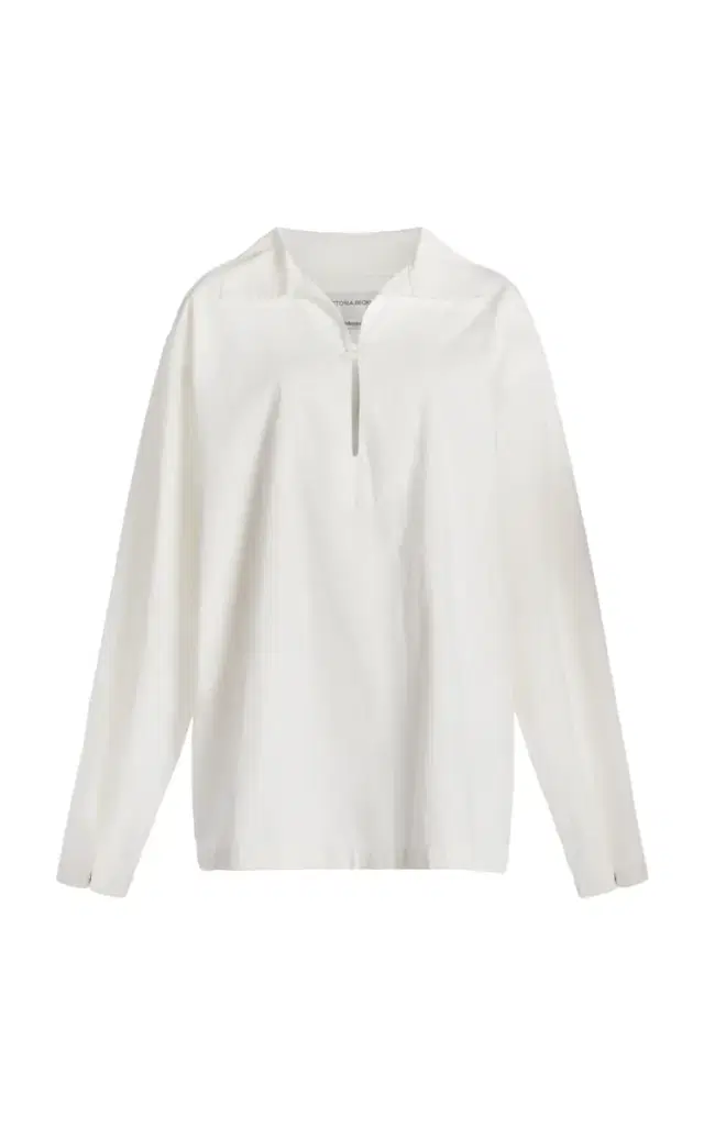 Victoria Beckham Wide-Collar Denim Top