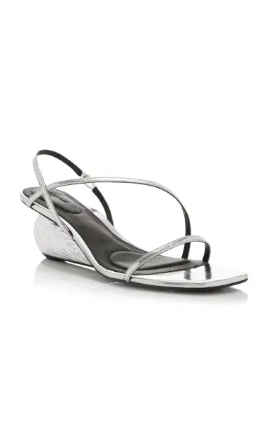 Simkhai Bridget Metallic Wedge Leather Sandals | Thumbnail 5 Simkhai Bridget Metallic Wedge Leather Sandals | Thumbnail 5