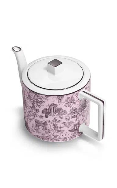 Tiffany & Co. Exclusive Toile Bone China Coffee Pot - Pink | Thumbnail 3